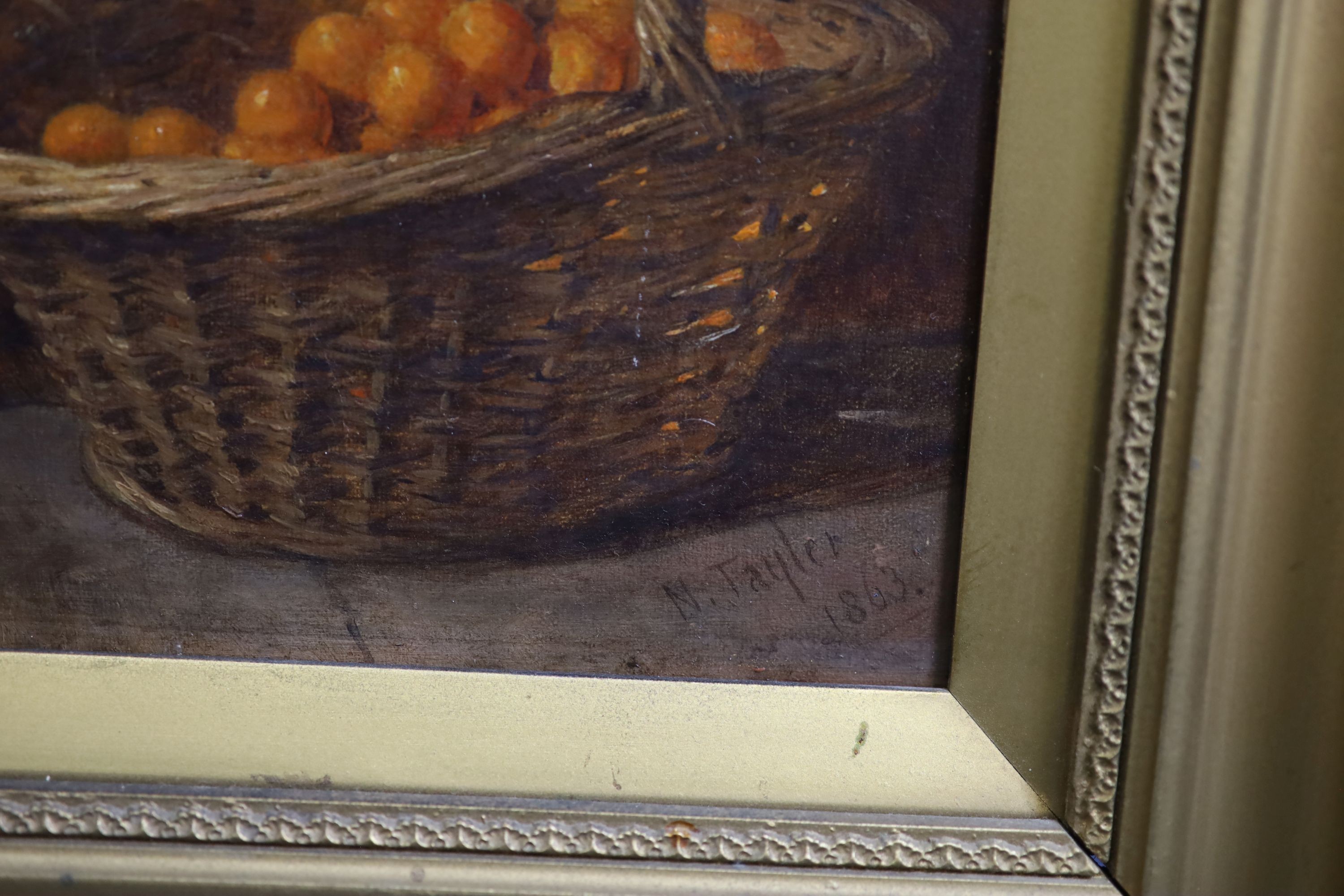 Norman E. Tayler (1843-1915), The Orange Seller, Oil on canvas, 50 x 40cm.
